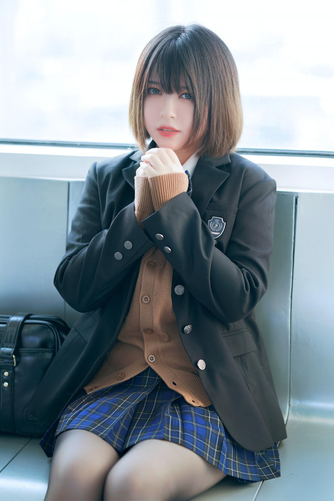 Cosplay 半半子Banbanko 彼女の制服(27)