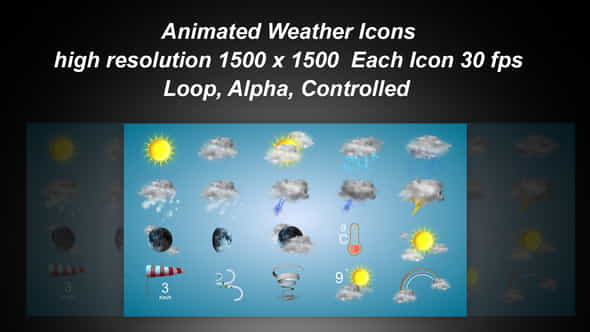 Weather Icons | Miscellaneous - VideoHive 21667835