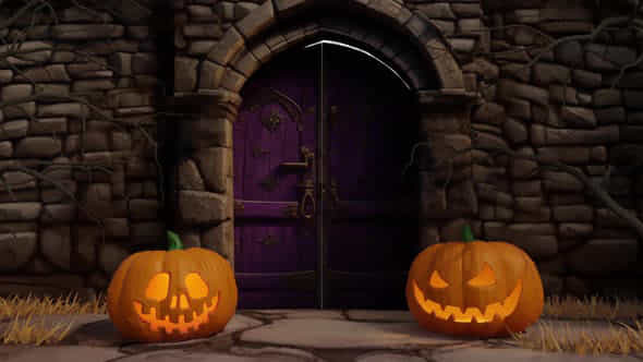 Halloween Gate Opening - VideoHive 48756566