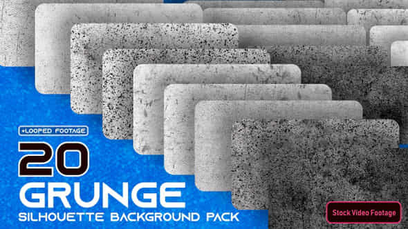 Grunge Silhouette Background Pack - VideoHive 39378673