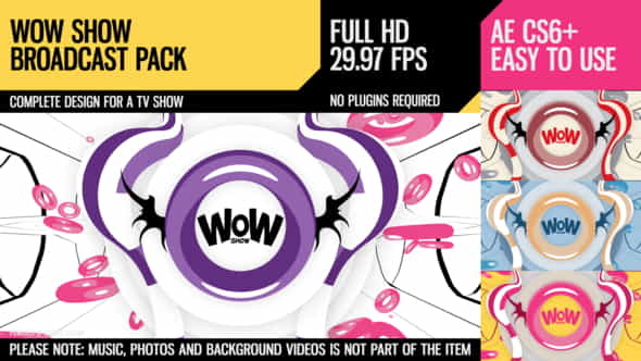 WoW Show (Broadcast Pack) - VideoHive 10582407