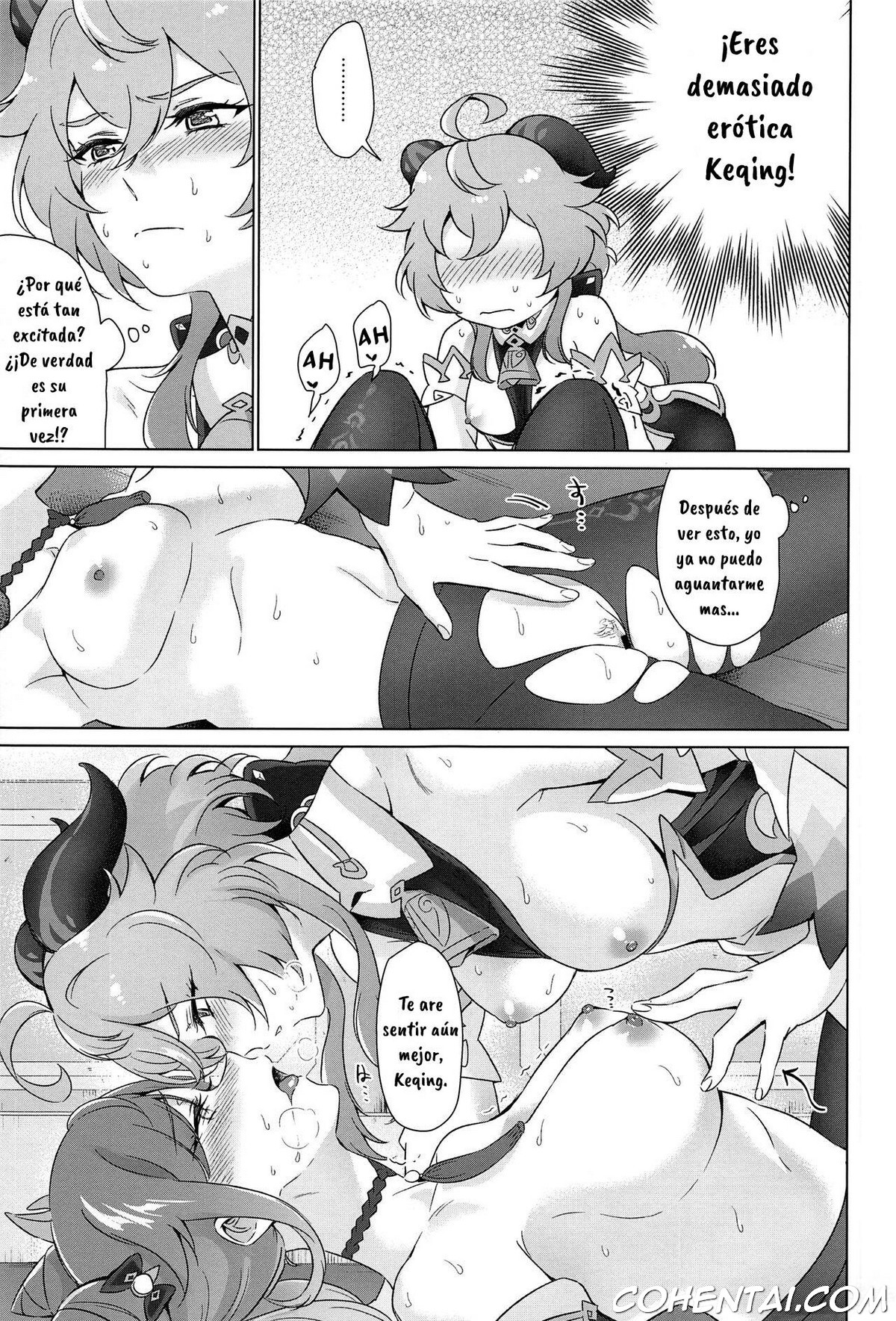 Ecchi desu yo Keqing-san! (Genshin Impact) xxx comics manga porno doujin hentai español sexo 