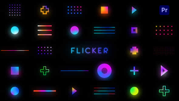 Flicker Shapes - VideoHive 41873840