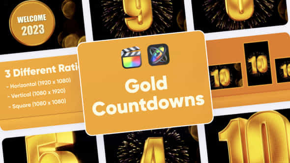 Gold Countdown For - VideoHive 42004441