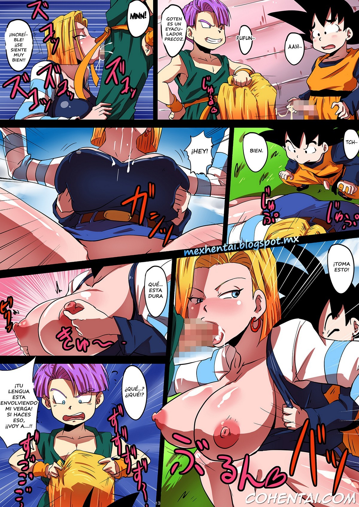 SHOTACON HOLE Shinkon Hitozuma 18-gou no Tsukinai Seiyoku (Dragon Ball Z) xxx comics manga porno doujin hentai español sexo 