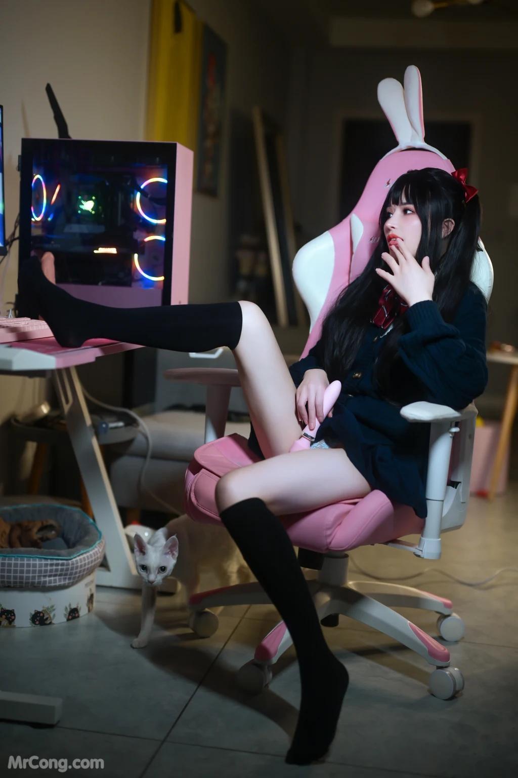 Coser@鹿八岁: JK少女的悸动 (120 photos )(56)