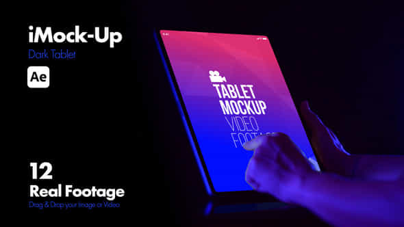 Imockup Dark Tablet - VideoHive 51066156