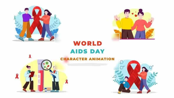 World AIDSDay Character - VideoHive 39820255