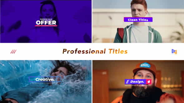 Professional Titles v1 - VideoHive 19823298