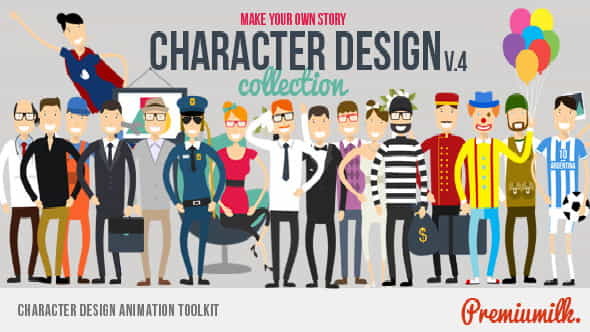 Character Design Animation Toolkit - VideoHive 8054341