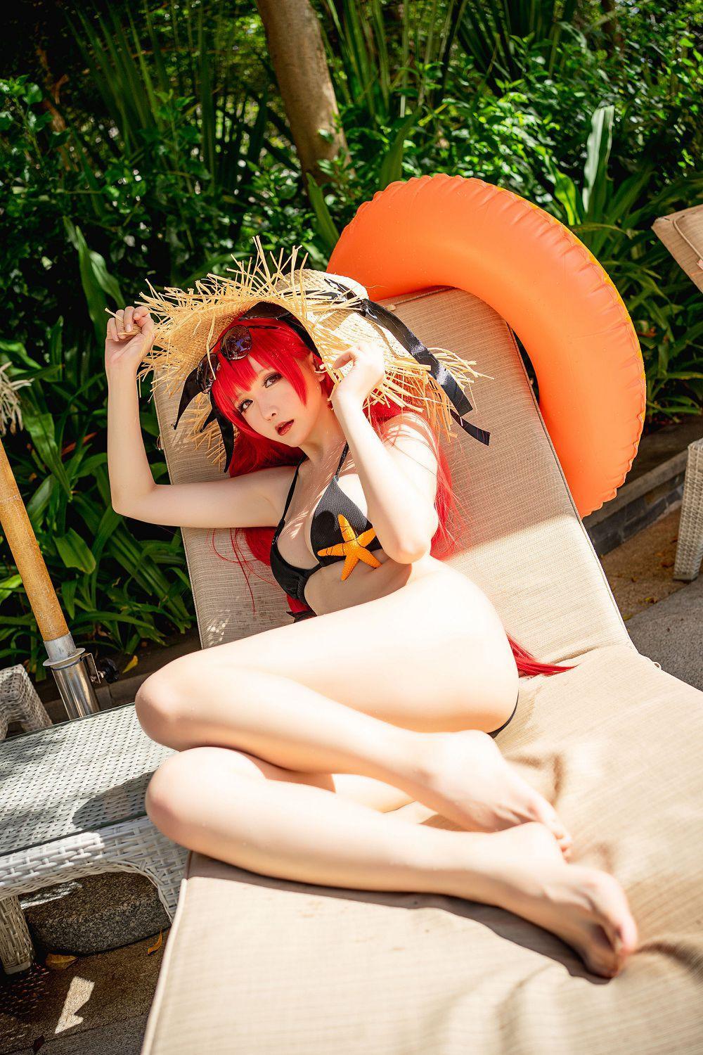 [福利女神cosplay] 星之迟迟 - 鸣夏 火奴鲁鲁 妩媚套图(11)