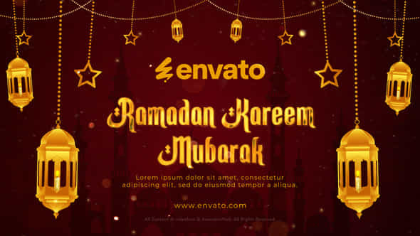 Ramadan Mubarak Greetings Intro - VideoHive 56836118