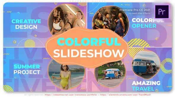 Colorful Slides - VideoHive 45079543