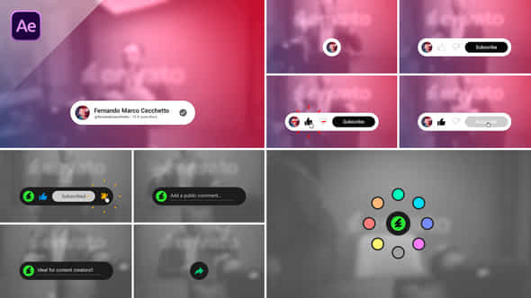 Youtube Channel Elements - VideoHive 57696176