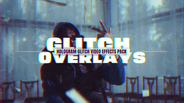 Glitch Hologram Video Effect Overlays Mogrt - VideoHive 53942948