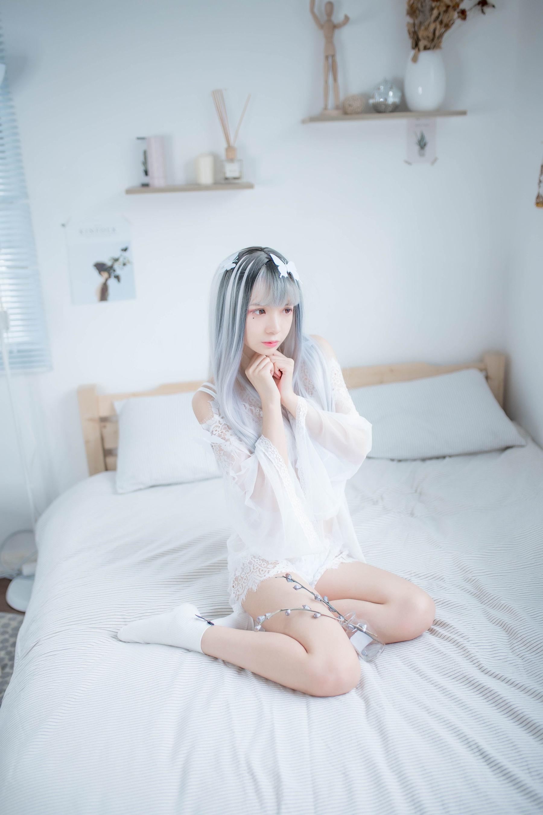 [网红COSER] 疯猫ss – 透明白纱 写真集(7)