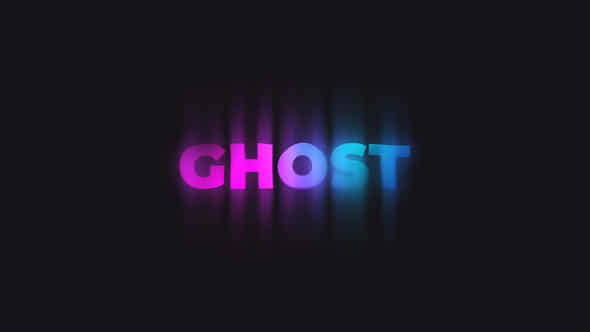 Ghost Typography - VideoHive 47548082