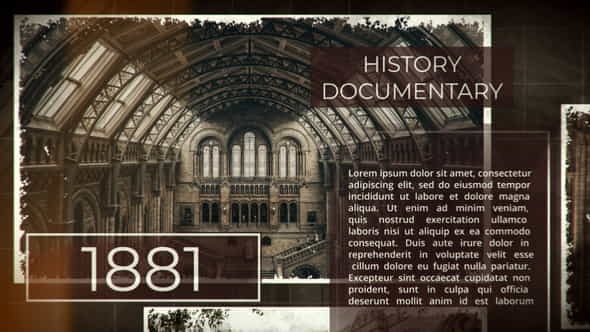 History Documentary Slideshow - VideoHive 36313797