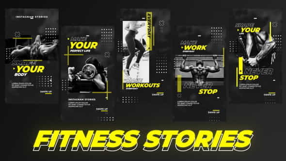 Fitness Stories - VideoHive 35969173