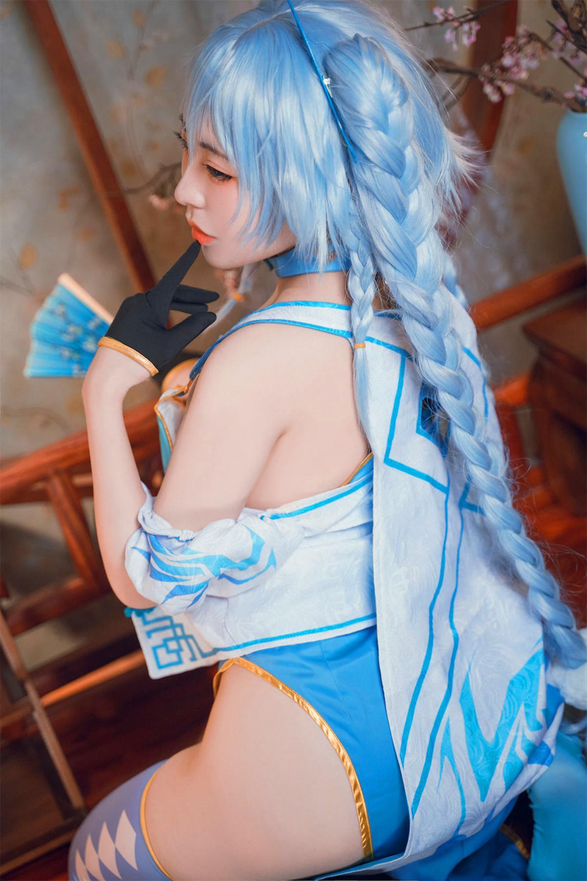 Cosplay 虎森森 少女前线 翠雀媚(4)