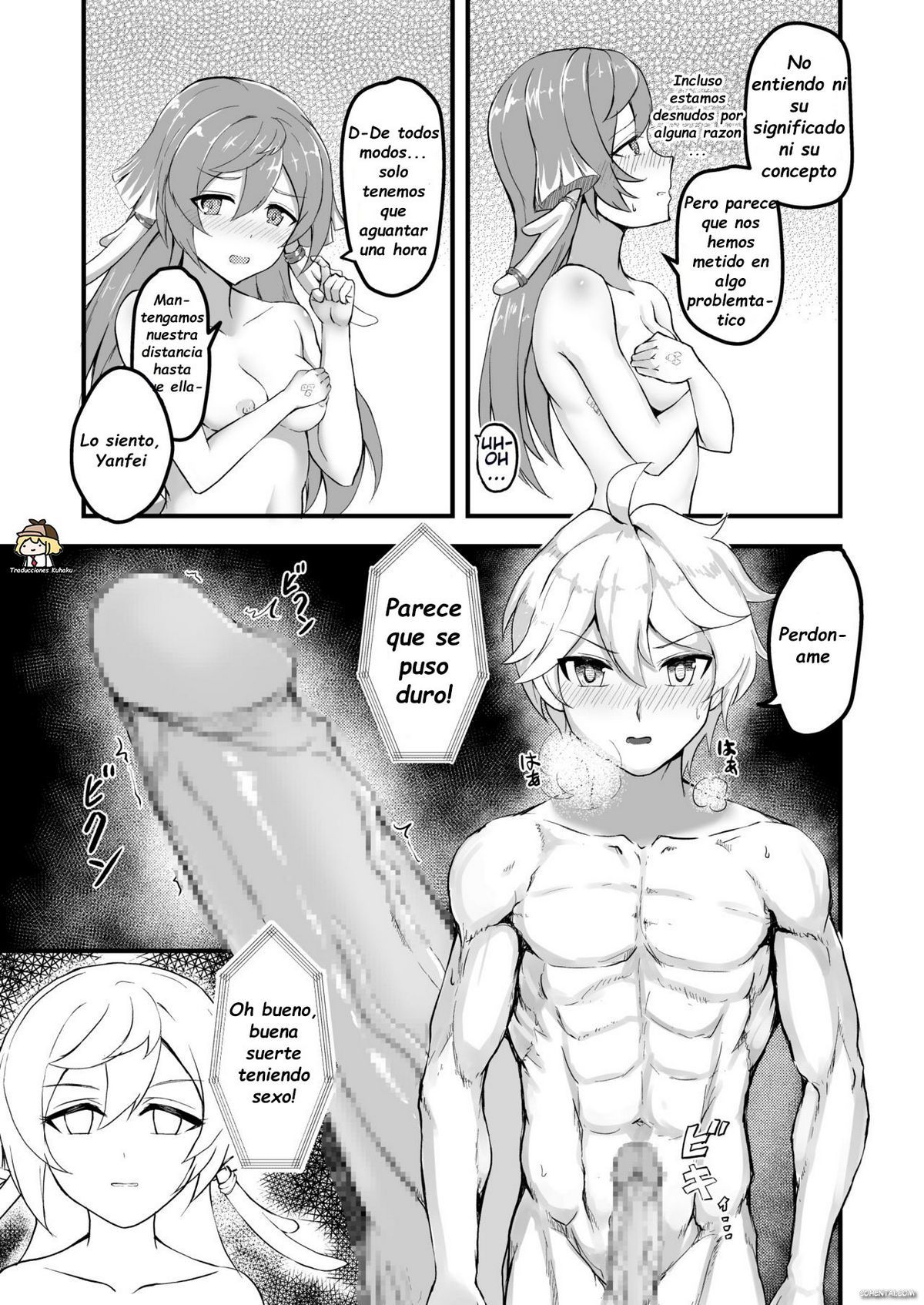 Yanfei and Traveler Trapped in An Unexplored Region (Genshin Impact) xxx comics manga porno doujin hentai español sexo 