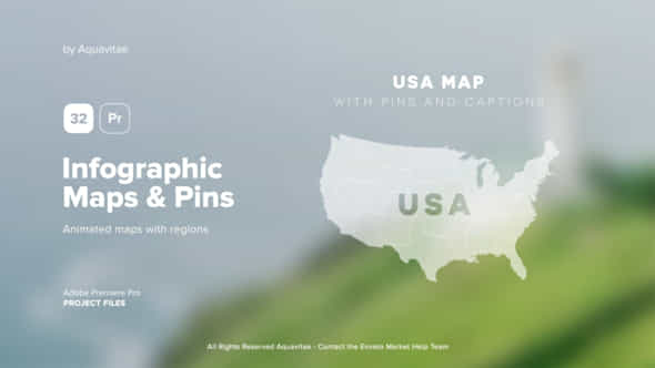 Infographic Maps with - VideoHive 40227448