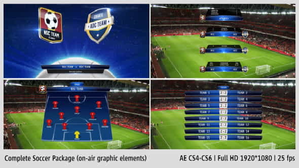 Complete On-Air Soccer Package - VideoHive 3593551