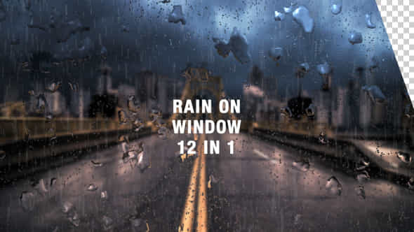 Rain on Window - VideoHive 15768273