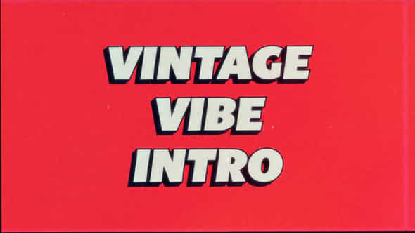 Vintage Vibe Intro - VideoHive 43552291