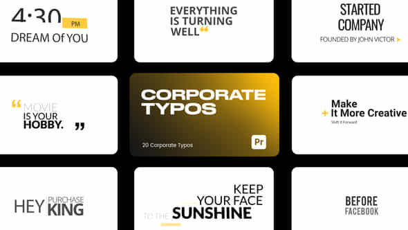 Corporate Typo 01 - VideoHive 43802987