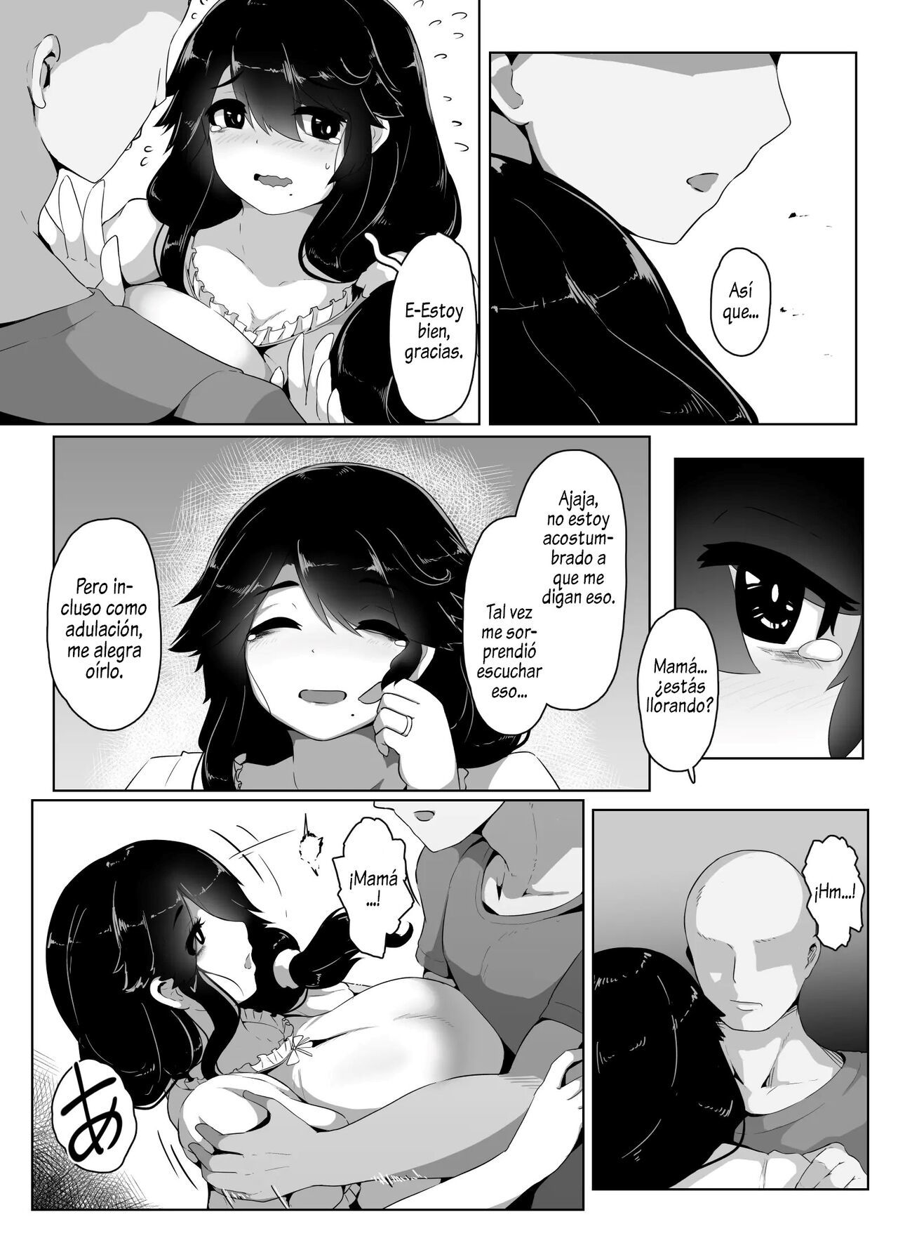 [hahayamoya (moya)] Oyasumi, Okaa-san I  Good Night, Mom I [Spanish]  [Al Chile no Sé Scan]