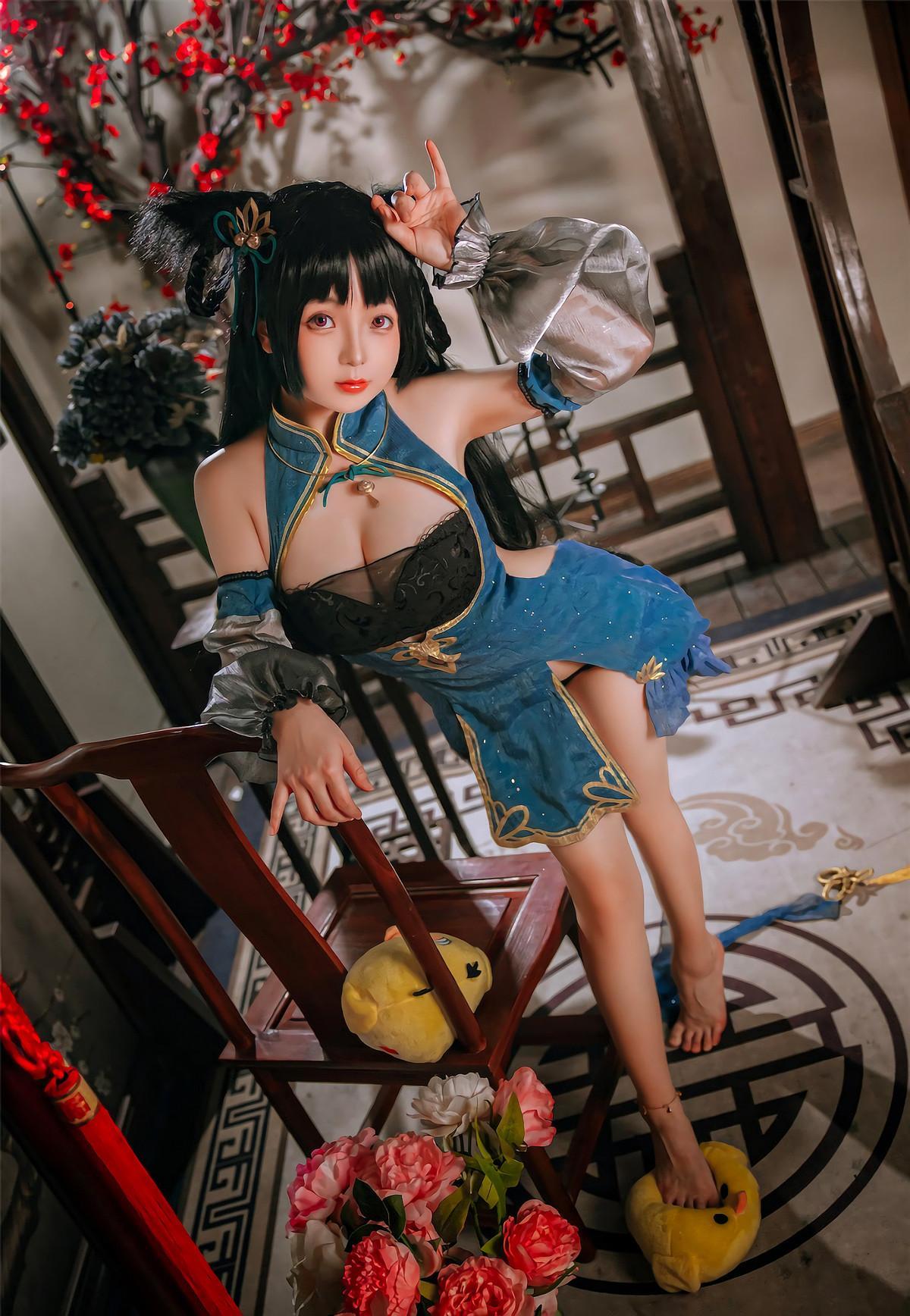 Cosplay Rinaijiao日奈娇 碧蓝航线 大潮旗袍(12)