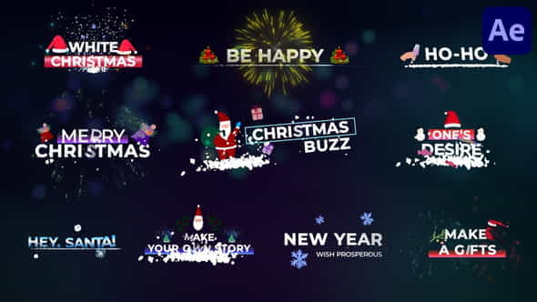 Christmas Titles for After Effects - VideoHive 35074485