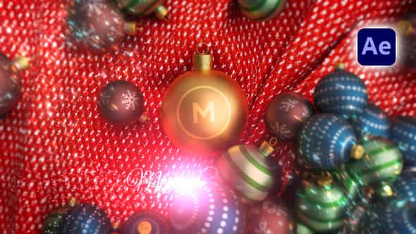 Christmas Ornament Logo Reveal - VideoHive 55625196