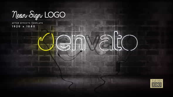 Neon Sign Logo - VideoHive 24695190