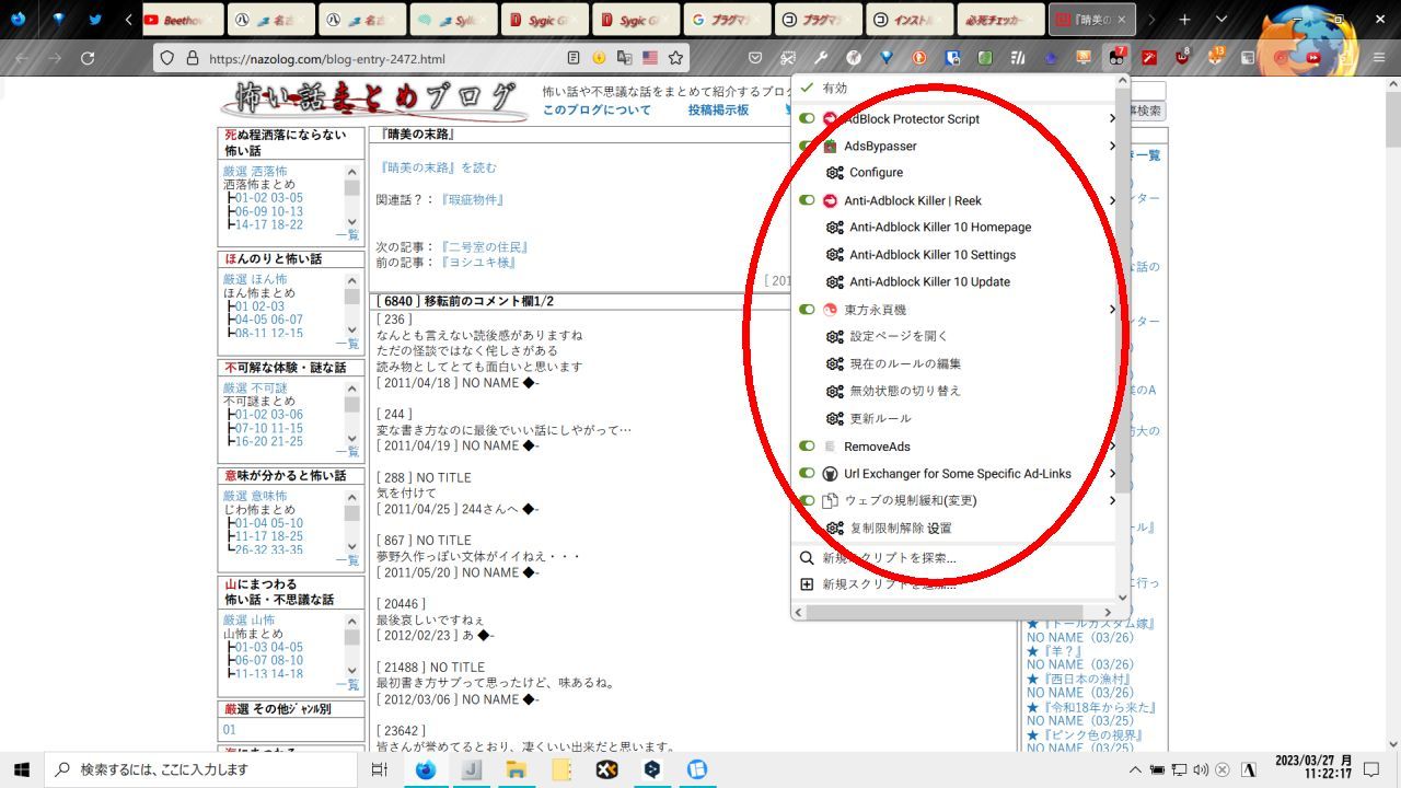 yAdblockzMozilla Firefox L/ǐՖh~ 35 YouTube>2{ ->摜>12 