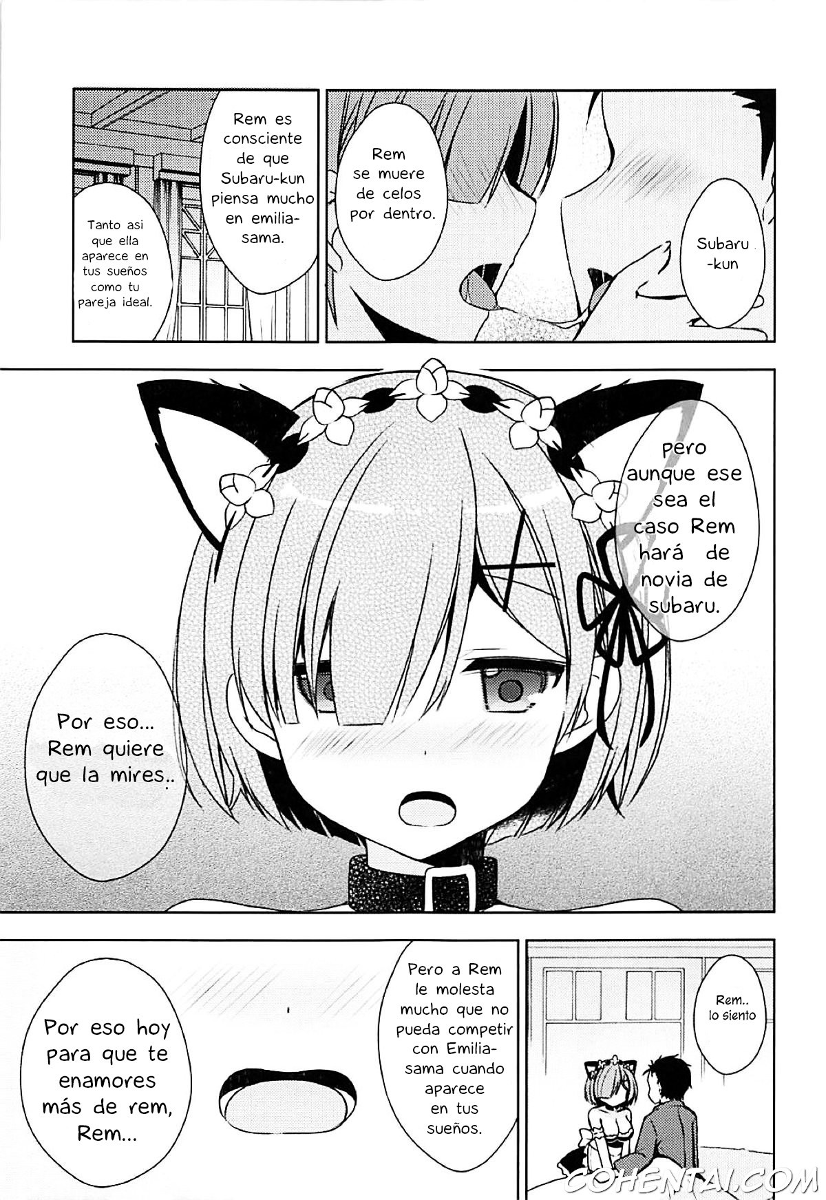 Rem-nyan to Nyannyan Suru? (Re:Zero kara Hajimeru Isekai Seikatsu) xxx comics manga porno doujin hentai español sexo 