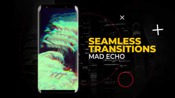 Vertical Mad Echo Transitions - VideoHive 52417066