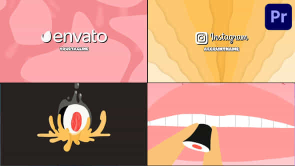 Sushi Intro Logo Pack For Premiere Pro - VideoHive 53645579