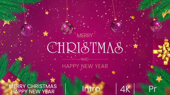 Merry Christmas Intro - VideoHive 35383914