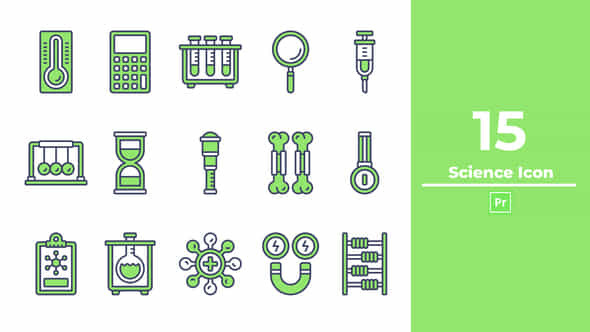 Science Icon Premiere Pro - VideoHive 50438288