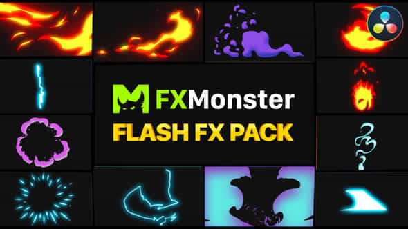 Flash Fx Elements Davinci Resolve - VideoHive 50974205