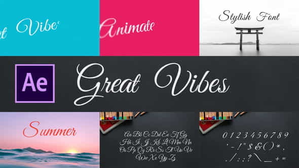 Great Vibes - Animated Typeface - VideoHive 28451669