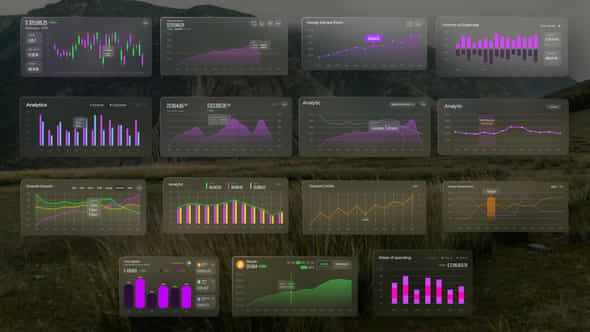 Animated Chart Pack - VideoHive 59097727