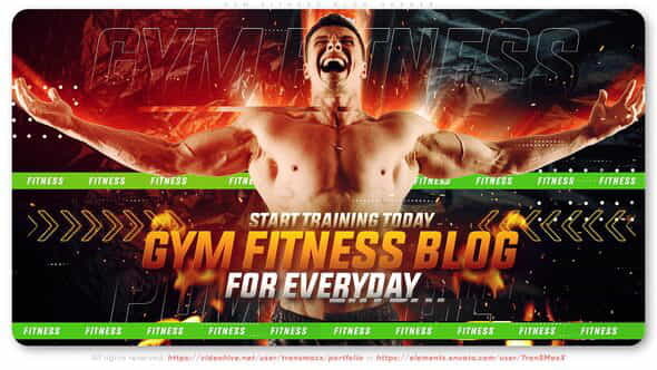 Gym Fitness Blog - VideoHive 38972747