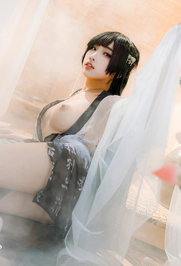 甜美福利姬慕慕Momo 古韵风华无圣光唯美图(12)