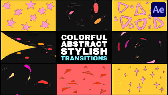 Colorful Abstract Stylish Transitions After Effects - VideoHive 54198832