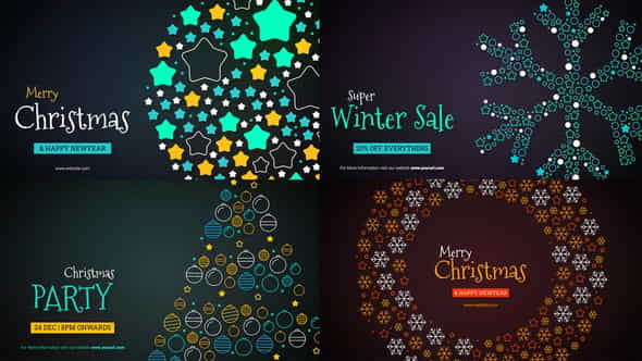 Merry Christmas Text Reveal - VideoHive 35315320