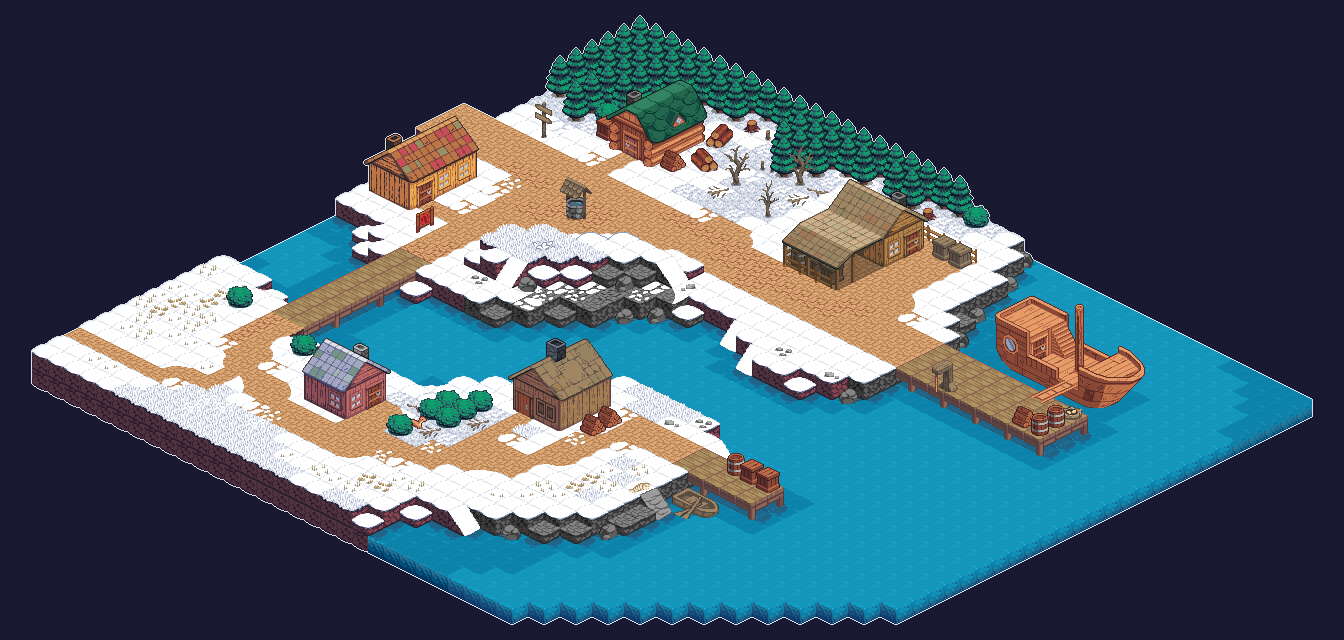 Port Skildar isometric art piece made my maxchill!