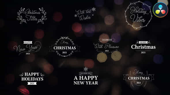 Christmas Titles - VideoHive 34936458